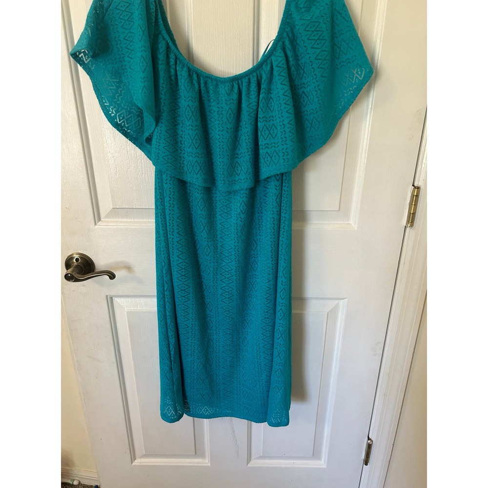 Apt 9 Teal Off the Shoulder Dress NWT LG‎